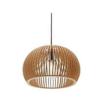 Pendente luminária de madeira moderno área gourmet sala mdf