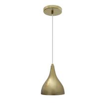 Pendente Luminária de Teto desing Cone Dourado Com Lâmpada Branco Quente Para Sala de estar, cozinha, varanda Pendente Luminária de Teto desing Cone Dourado Com Lâmpada Branco Quente Para Sala de estar, cozinha, varanda
