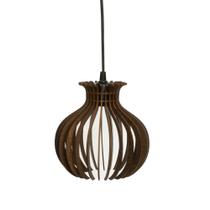 Pendente Luminária de teto Estilo Onion Rústico Cor Marrom Pendente Luminária de teto Estilo Onion Rústico Cor Marrom