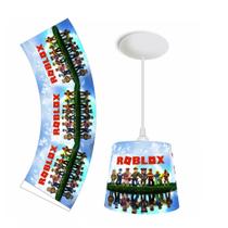 Pendente luminaria de teto infantil bebe- roblox red
