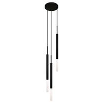 Pendente Luminária De Teto Tubo Triplo Difusor Balcão Preto Pendente Luminária De Teto Tubo Triplo Difusor Balcão Preto