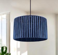 Pendente Luminária Grande Corda Náutica 40x25 + Fio 2 Mts