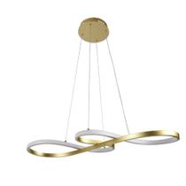 Pendente Luminária Infinity LED 40W 3 em 1 Dourado Bivolt LUMIER