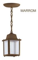 Pendente Luminária Lustre Clássico Retro Colonial Marrom 335