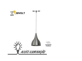 Pendente Luminaria Lustre Gota De Aluminio Soquete E-27 Pendente Luminaria Lustre Gota De Aluminio Soquete E-27