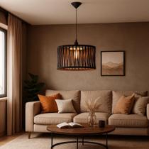 Pendente Luminária Nobre Não Acompanha Lâmpada Design Rústico Aço Carbono E Corda Naútica Trabalhada Pendente Luminária Nobre Não Acompanha Lâmpada Design Rústico Aço Carbono E Corda Naútica Trabalhada