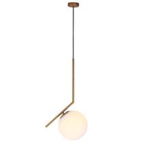 Pendente Luminária Pérola Led 45cm Dourado Sindora