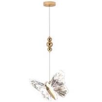 Pendente luminária psyche borboleta 3w gold gmh