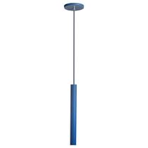 Pendente Luminária Tubo Azul 30 Cm