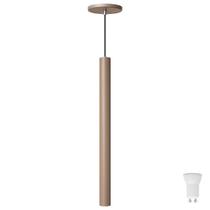 Pendente Luminária Tubo Fendi 50 Cm + Lâmpada LED Branco Frio