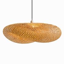 Pendente Luminária Vero Bari em Bambu 60x20 cm Pendente Luminária Vero Bari em Bambu 60x20 cm