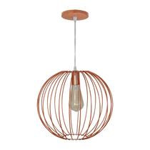 Pendente Lustre Aramado Bola - Cobre