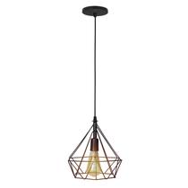 Pendente Lustre Aramado Piramide Preto