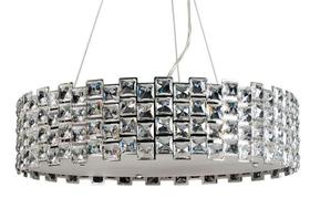 Pendente Lustre Atlanta De Cristal Para Led 60Cm