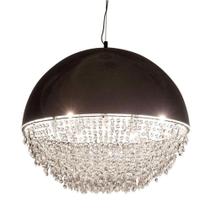 Pendente Lustre Atlas De Cristal Com Led Rgb