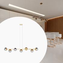 Pendente lustre de Teto Jabuticaba de 7 Globos de Vidros Transparente ou Ambar ou fume Para Sala de Estar, Cozinha, Sala, Corredor, Bancada