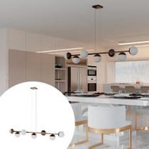 Pendente lustre de Teto Jabuticaba de 7 Globos Vidros Para Sala de Estar, Sala de Jantar, Cozinha, bancada, Varanda Pendente lustre de Teto Jabuticaba de 7 Globos Vidros Para Sala de Estar, Sala de Jantar, Cozinha, bancada, Varanda