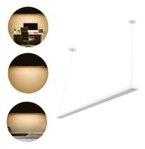 Pendente lustre de teto Led Slim Moderno 90cm Led Integrado 36w