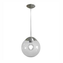 Pendente Lustre Globo De Vidro 30x30 Vidro Transparente