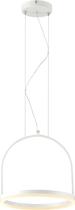 Pendente Lustre Led Cage Branco Fosco 300mm 3000k 12w Branco Quente Bivolt Avant