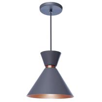 Pendente Lustre Luminária Berlim 23cm Cinza Pendente Lustre Luminária Berlim 23cm Cinza