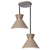 Pendente Lustre Luminária Berlin 15cm Fendi Duplo Pendente Lustre Luminária Berlin 15cm Fendi Duplo