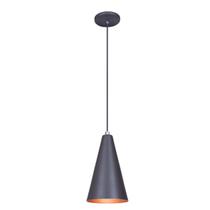 Pendente Lustre Luminária Cone Cinza