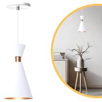 Pendente Lustre Luminária Mini Pequim 24cm Branco