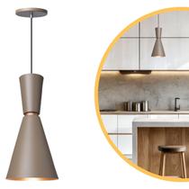 Pendente Lustre Luminária Moscou 39cm Fendi