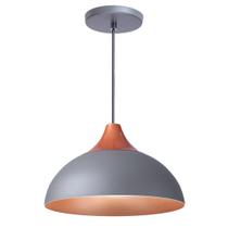 Pendente Lustre Luminária Panama Cinza Pendente Lustre Luminária Panama Cinza