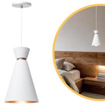Pendente Lustre Luminária Pequim Branco 30cm Pendente Lustre Luminária Pequim Branco 30cm