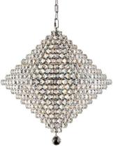 Pendente Lustre Nemesis De Cristal Para Led 40 X 40 Cm