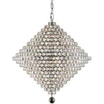 Pendente Lustre Nemesis De Cristal Para Led 50 X 50 Cm