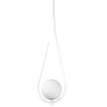 Pendente Lustre On Drop Branco Globo De Vidro Branco