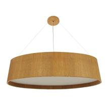 Pendente Lustre Oval Madeira 76Cm