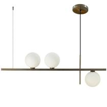 Pendente Lustre Sala Jantar Jabuticaba 3 Globos 12Cm Bronze Pendente Lustre Sala Jantar Jabuticaba 3 Globos 12Cm Bronze