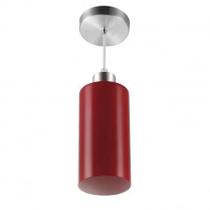 Pendente Lustre Vidro Vermelho 1 Lâmpada E27 Blumenau