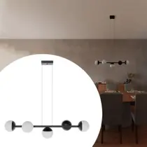 Pendente lustres de Teto Jabuticaba Com 5 Globos de Vidros Para Cozinha, Sala de Estar, Varanda, Sala jantar, Bancada