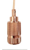 Pendente luxo detalhado de aluminio ouro rose base e27 1m Pendente luxo detalhado de aluminio ouro rose base e27 1m