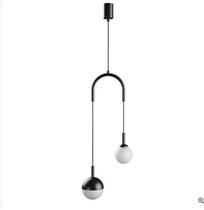 Pendente Macadâmia Duplo - Preto Liso Blumenau Iluminação