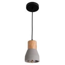 Pendente Madeira Concreto Bottle Pendente Madeira Concreto Bottle