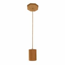 Pendente Madeira Maciça TAUARI P/ Lâmpada Dicróica Decorativo Pendente Madeira Maciça TAUARI P/ Lâmpada Dicróica Decorativo