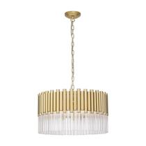Pendente maya transparente / dourado (d)49,5cm (a)27cm 8xg9 halopin max 40w ip20 - Bella Pendente maya transparente / dourado (d)49,5cm (a)27cm 8xg9 halopin max 40w ip20 - Bella
