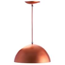 Pendente Meia Bola 30 Cobre Sala Cozinha Churrasqueira Pendente Meia Bola 30 Cobre Sala Cozinha Churrasqueira