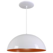 Pendente Meia Lua 34cm Luminária Moderna Elegante