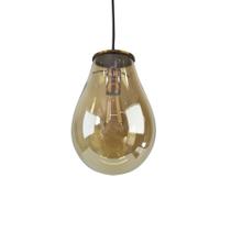 Pendente Metal Bronze Vidro Âmbar 1E27 28cm Pendente Metal Bronze Vidro Âmbar 1E27 28cm