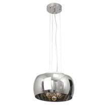 Pendente Metal Cristal Vidro 28cm Yamamura