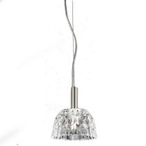 Pendente Metal Cromado Vidro Translucido Eden 1XG9