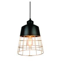 Pendente Metal Pt C/cobre 1 Lamp E27 H330 D260 Treelux