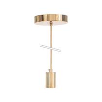 Pendente metallum dourado g-light com canopla e cabo dourado e-27 Pendente metallum dourado g-light com canopla e cabo dourado e-27